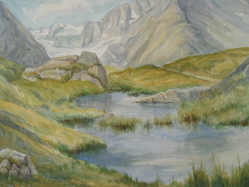 Engstlensee - Aquarell von Otto Ineichen (11799)