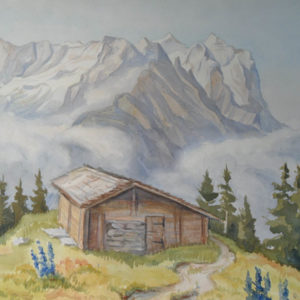 Moosbühlen - Aquarell von Otto Ineichen (11897)