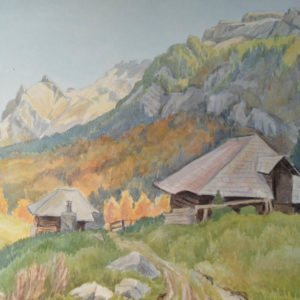 Staffelalp - Aquarell von Otto Ineichen (11895)