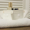 Kosmetik-Box rose blanc