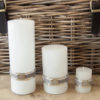 Lene Bjerre – Kerzen aus der Candle Collection Weiss – Small Medium Large