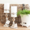 Lene Bjerre - Kerzenständer aus der Bellara Collection - Large und Small mit Keramiktopf aus der Paulina Collection