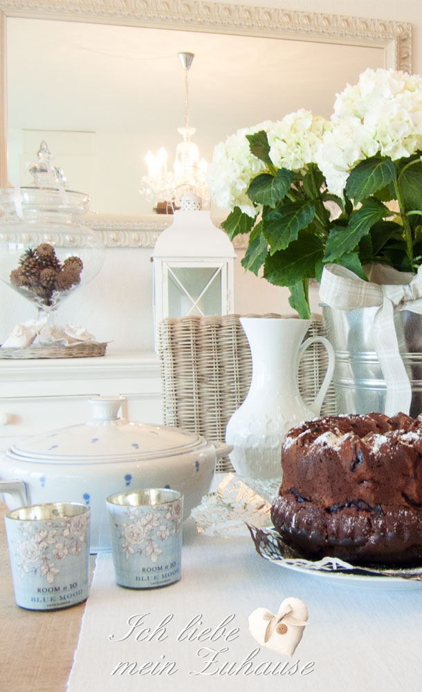 Blog - Luftiger Gugelhopf mit Vintage Chic Vase und Suppenschüssel - Lene Bjerre Kerzenständer Teelicht Kerzen - Bild 3