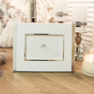 Lene Bjerre Austin Collection Fotorahmen mit Leinen Weiss