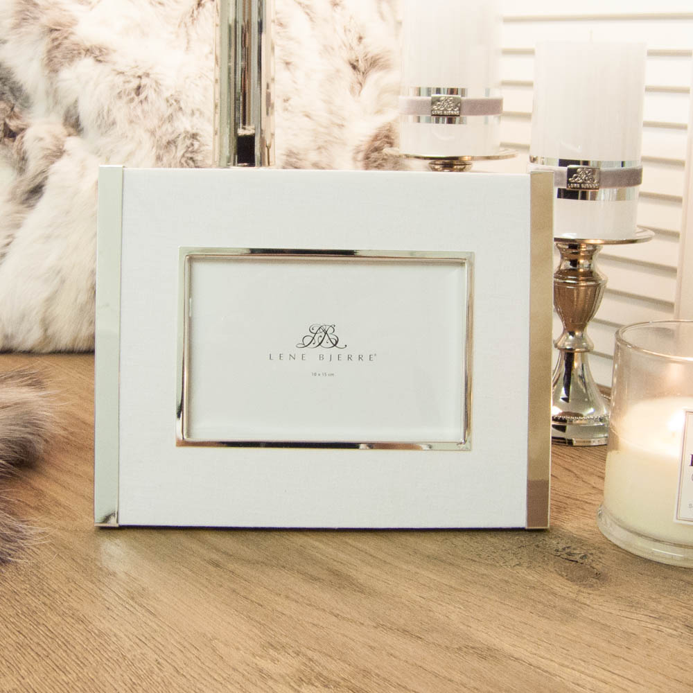 Lene Bjerre Austin Collection Fotorahmen mit Leinen Weiss Lene Bjerre Austin Collection Fotorahmen mit Leinen Weiss