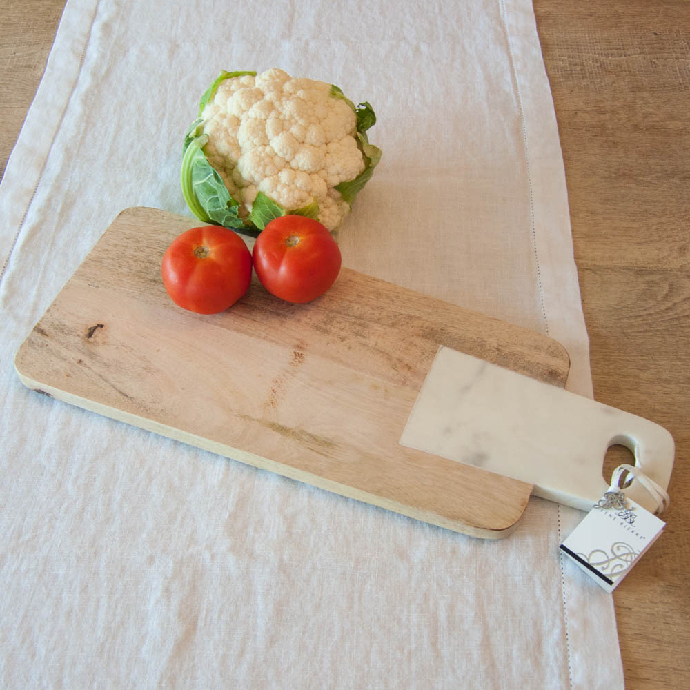 Lene Bjerre Marble Collection Schneidebrett Marmor und Holz