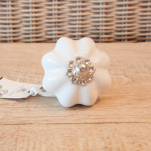 Lene Bjerre Nobilia Collection Knauf/Knopf Modell 10 Weiss Keramik