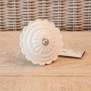 Lene Bjerre Nobilia Collection Knauf/Knopf Modell 18 large Weiss Keramik