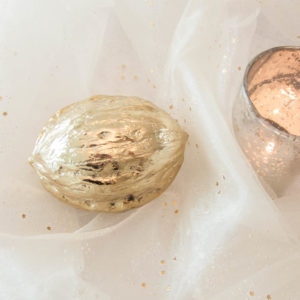 Weihnachten - Lene Bjerre Serafina Collection Walnuss gold mit Stella Collection Teelicht