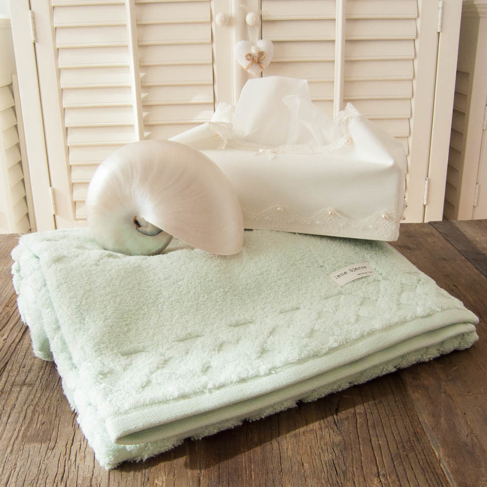 Lene Bjerre – Duschtuch 70x140cm aus der Laurie Towel Collection / mint Lene Bjerre - Duschtuch 70x140cm aus der Laurie Towel Collection / mint