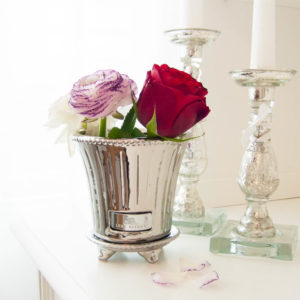 Lene Bjerre - Keramiktopf Silber aus der Paulina Collection / small