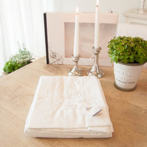 Lene Bjerre - Leinen-Tischdecke 140x280cm weiss aus der Marlia Linen Collection