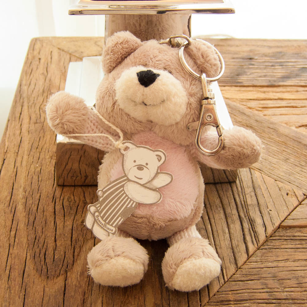 Lene Bjerre - Bärchen-Schlüsselanhänger Bamse-Bimse in Heaven rosa