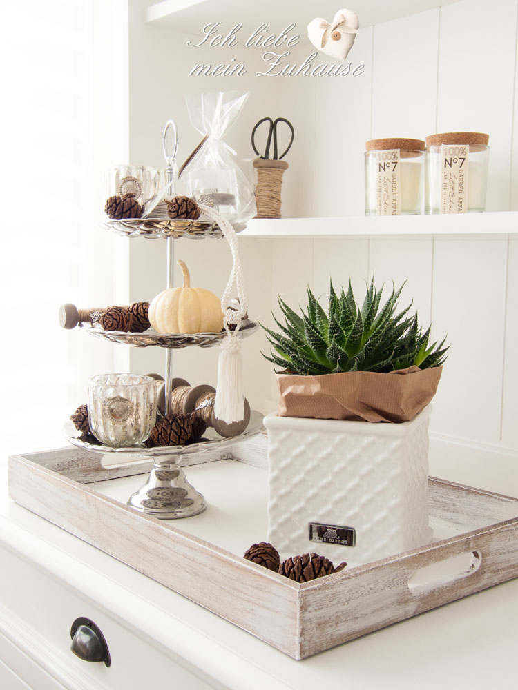 Blog, wie dekoriere ich eine Etagere herbstlich? Lene Bjerre
