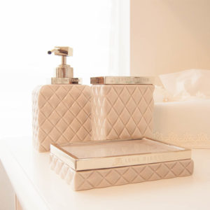 Lene Bjerre - Seifenschale camel-gold aus der Portia Bath Collection