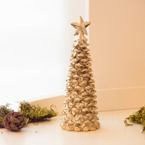 Lene Bjerre - Weihnachtsbaum mit Stern light-gold aus der Serafina Collection / small