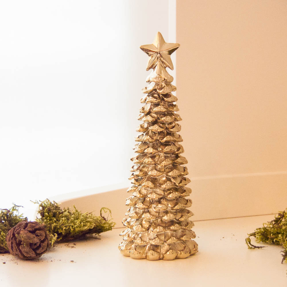 Lene Bjerre - Weihnachtsbaum mit Stern light-gold aus der Serafina Collection / small