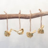 Lene Bjerre - 4 Goldene Vögel zum Aufhängen aus der Sasine Collection
