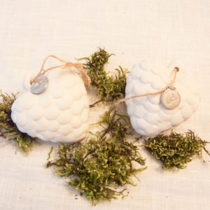 Lene Bjerre - 2 Weisse Deko-Herzen aus der Delia Collection