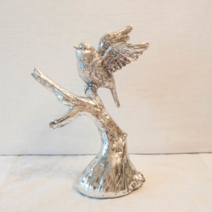 Lene Bjerre - Vogel auf dem Ast aus der Serafina Collection / antik - silber