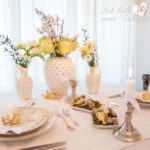 Wie dekoriere ich einen schönen Ostertisch? Teil 3 - Himmlische Ostern mit weiss und gold