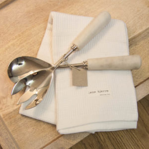 Lene Bjerre - Salatbesteck aus der Marble Collection/mit Marmorgriffen